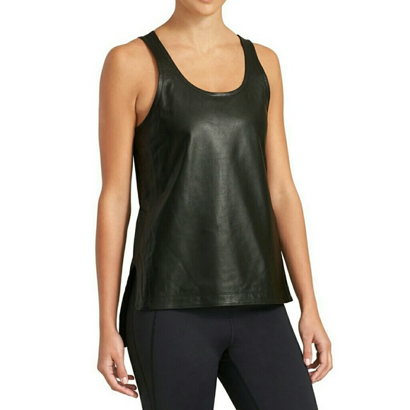 Derek Lam Athleta Leather Lane Workout Tank - Picture 2 of 5