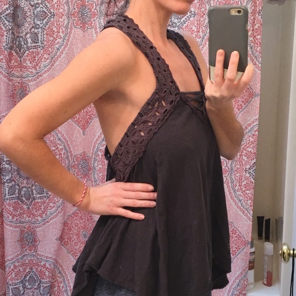 Rare Cross back Free People tank - Picture 5 of 8
