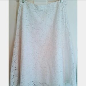 Banana Republic A-line Eyelet Skirt