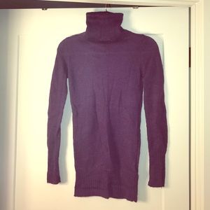 H&M purple mohair turtleneck sweater