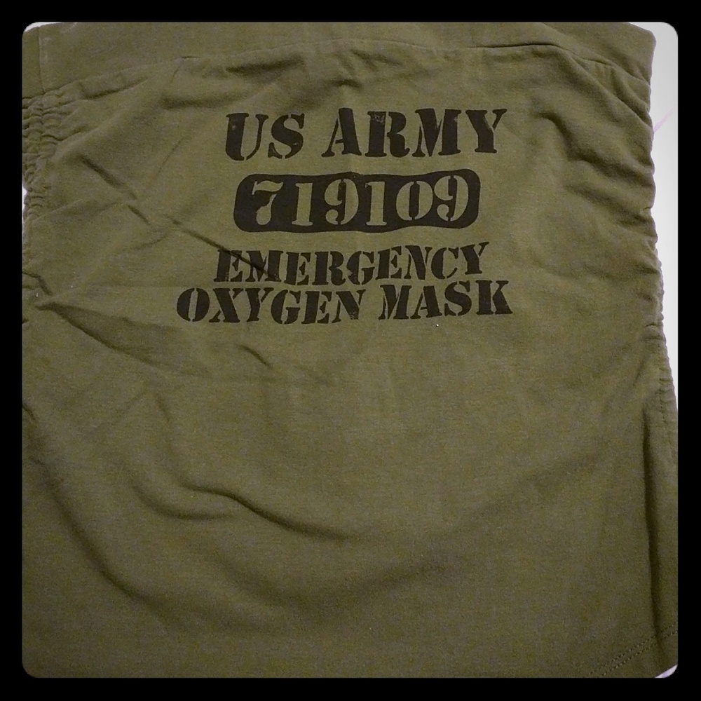 Olive green army tube top
