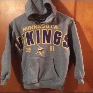 Kids NFL team apparel grey hoodie size M (8)