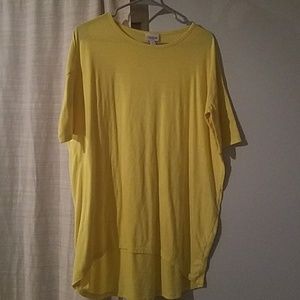Bright yellow LulaRoe Irma