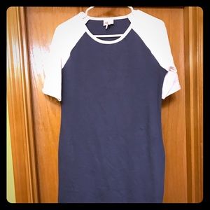 Blue/White Lularoe Julia