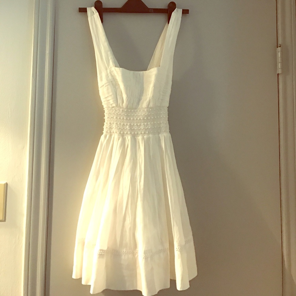 Bebe white summer dress