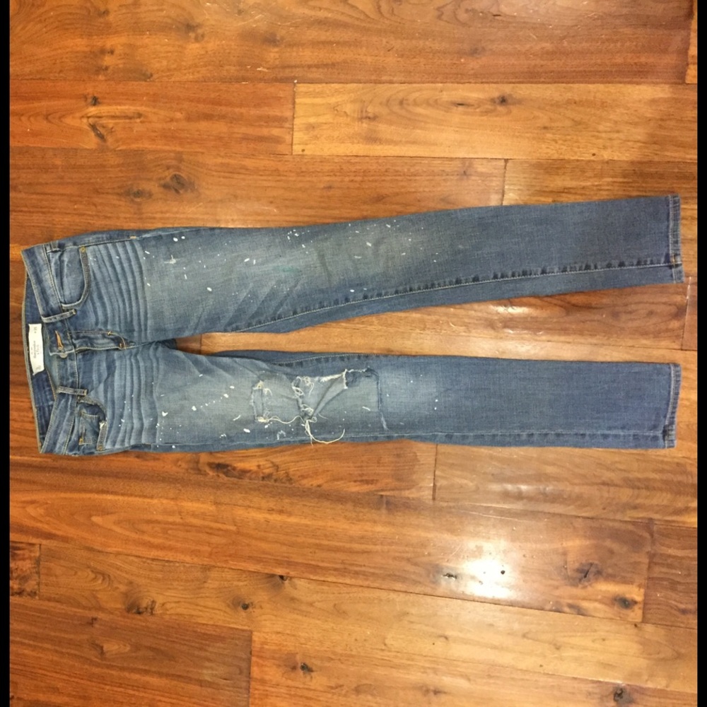 Abercrombie and Fitch ripped jeans