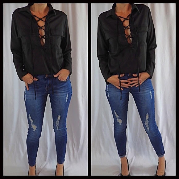 CLEARANCE-FIRM‼️5⭐️Destructive Skinny Jeans - Picture 6 of 8