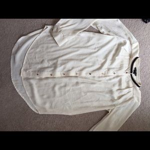 Cream button down blouse
