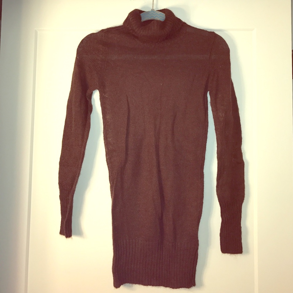 H&M brown mohair sweater