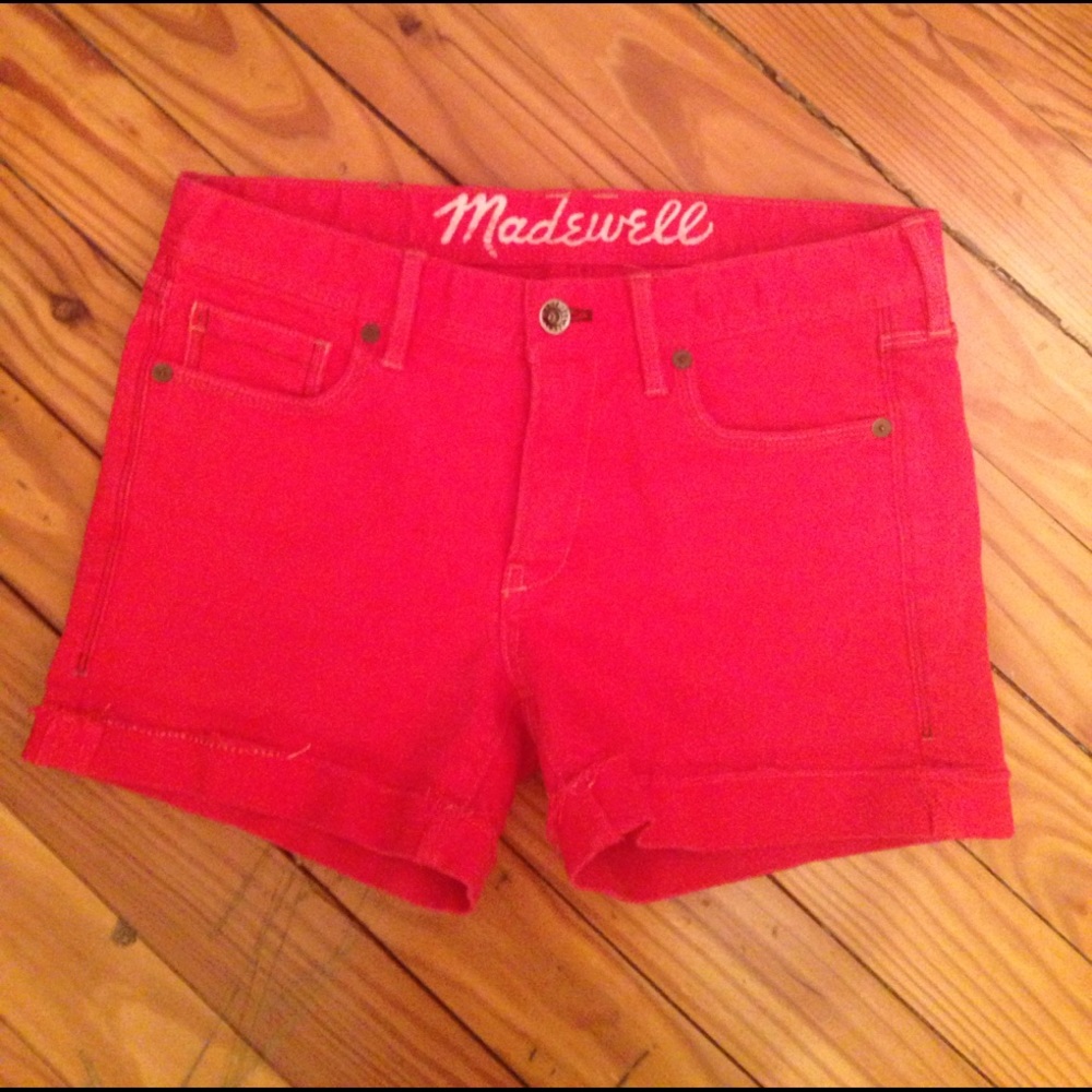 Madewell Red Shorts