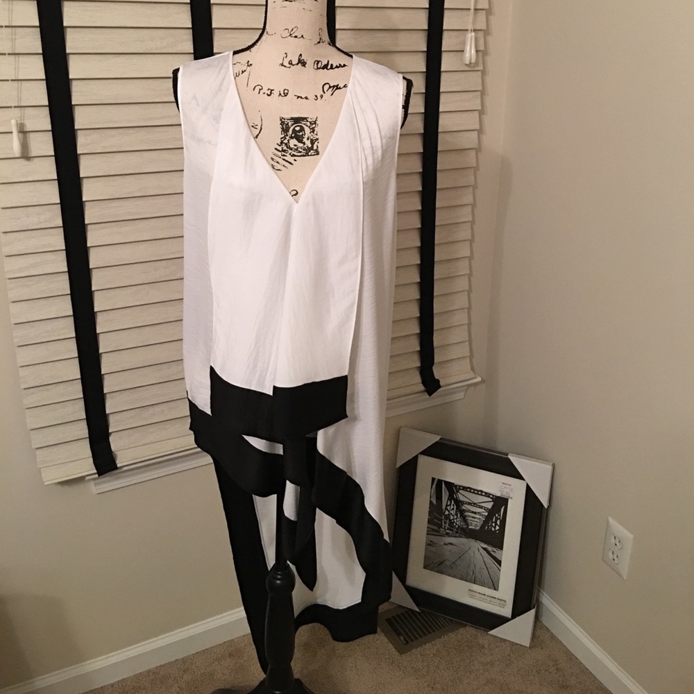 BCBG Asymmetrical Blouse. Never worn.