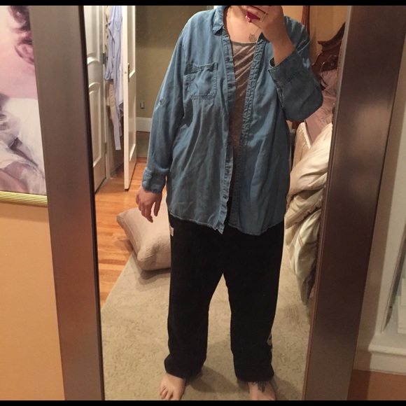 Joan vass studio denim 2x top - Picture 3 of 4