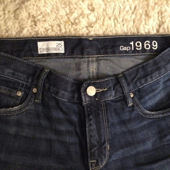 🚫SOLD GAP Distressed Boyfriend Jeans Size 25 - Picture 4 of 6