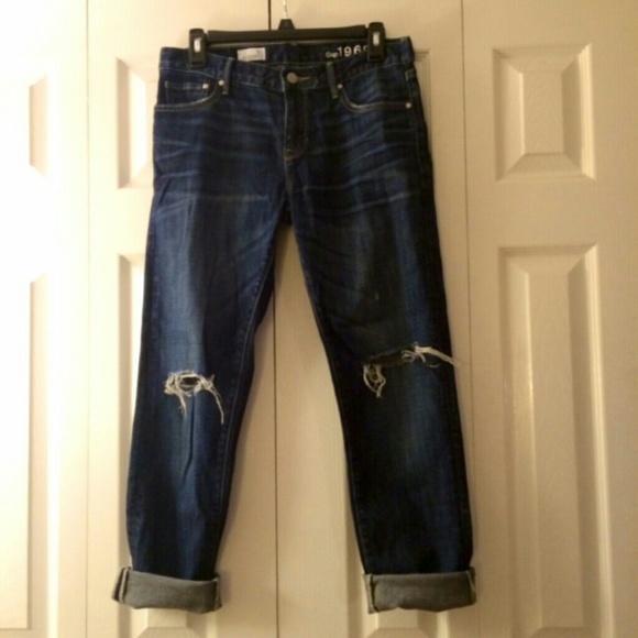 🚫SOLD GAP Distressed Boyfriend Jeans Size 25 - Picture 3 of 6