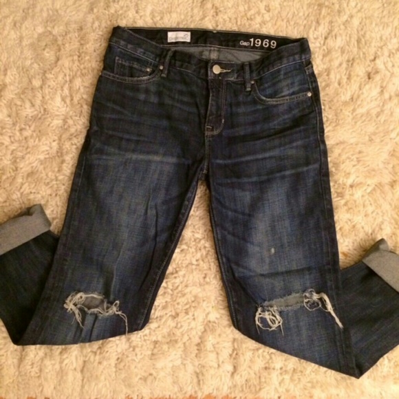 🚫SOLD GAP Distressed Boyfriend Jeans Size 25 - Picture 6 of 6