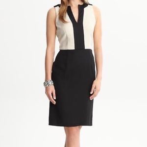 Banana Republic Black & White Combo Dress