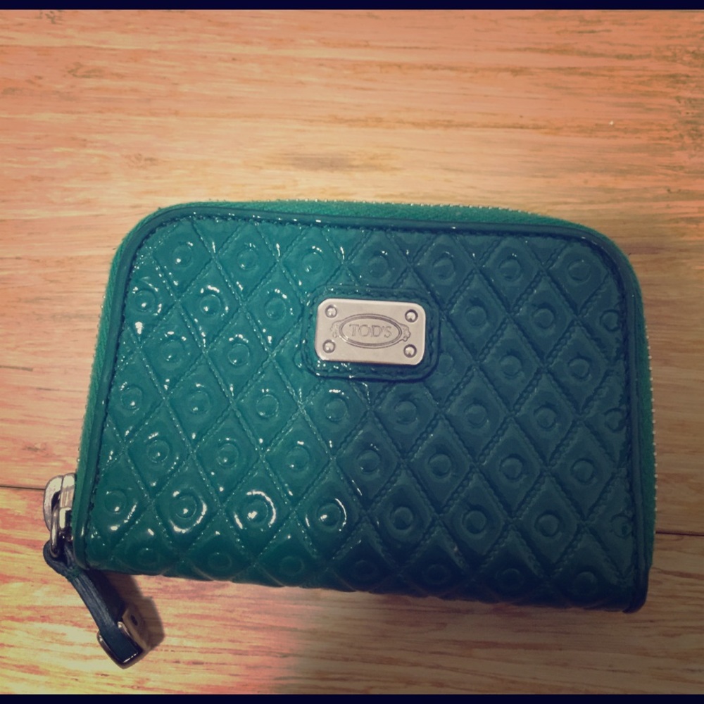 Tods patent leather coin purse