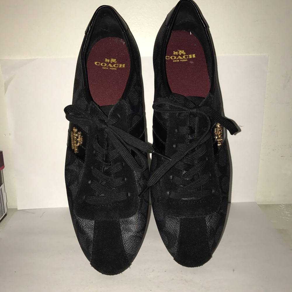 Black Coach sneakers