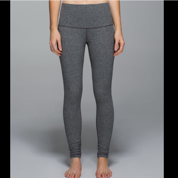 lululemon athletica Pants - Lululemon grey cotton roll down wunder under 6