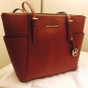 MICHEAL KORS Brick color Tote