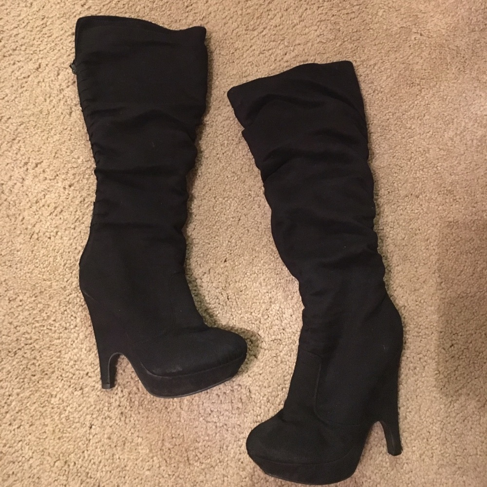 Black Heeled Boot