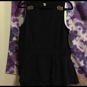 MOSSIMO PEPLUM STUDDED DRESS TOP