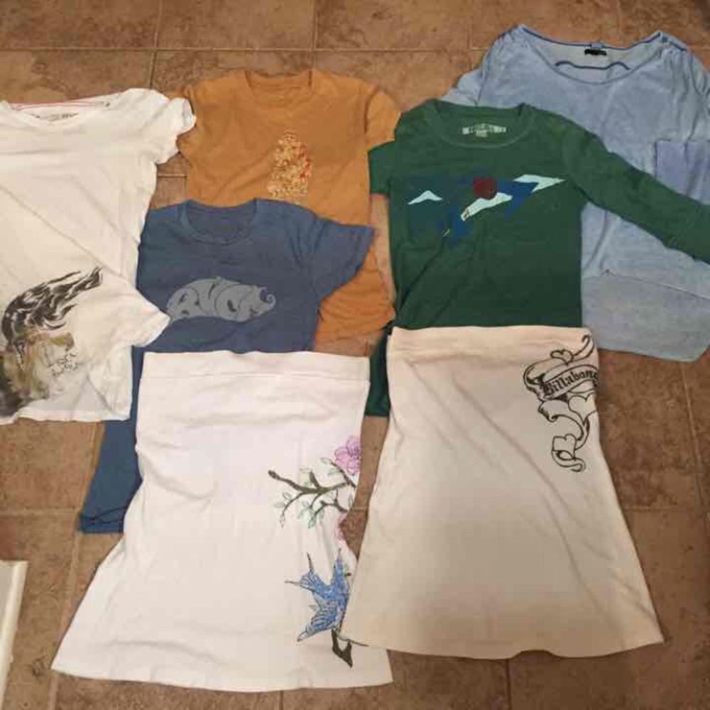 Lot of small tops-Hurley Billabong Rvca Volcom
