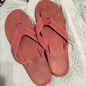 Dark brown Rainbow flip flops