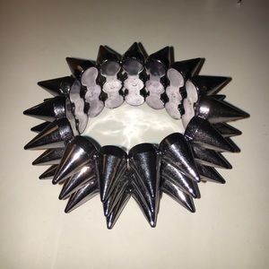 Metal Spikey Cuff Bracelet