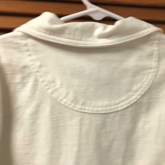 Gap Off White Long Sleeve V Collared Girls' Top - Picture 3 of 8