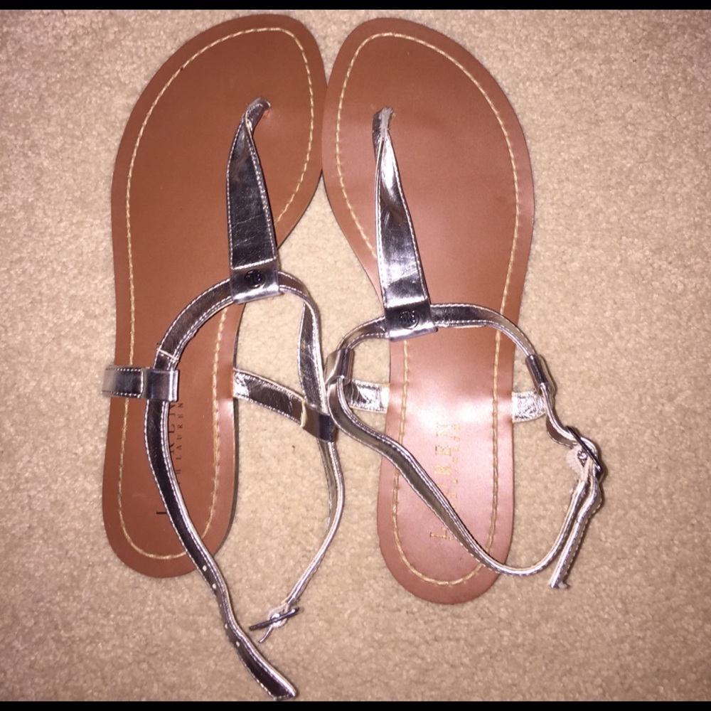silver sandals