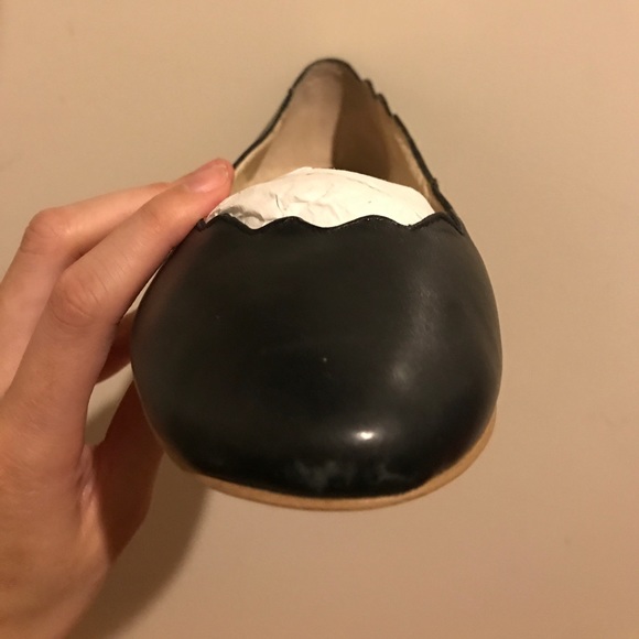 Sam Edelman Augusta Leather Scalloped Flats - Picture 4 of 4