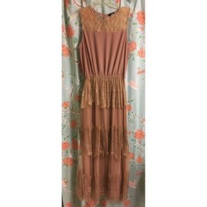 Mauve Lace Maxi