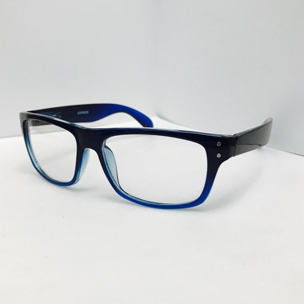 ♥️BOGO♥️New Express Ombré Navy Clear Lens - Picture 2 of 3