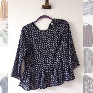 patterned blouse