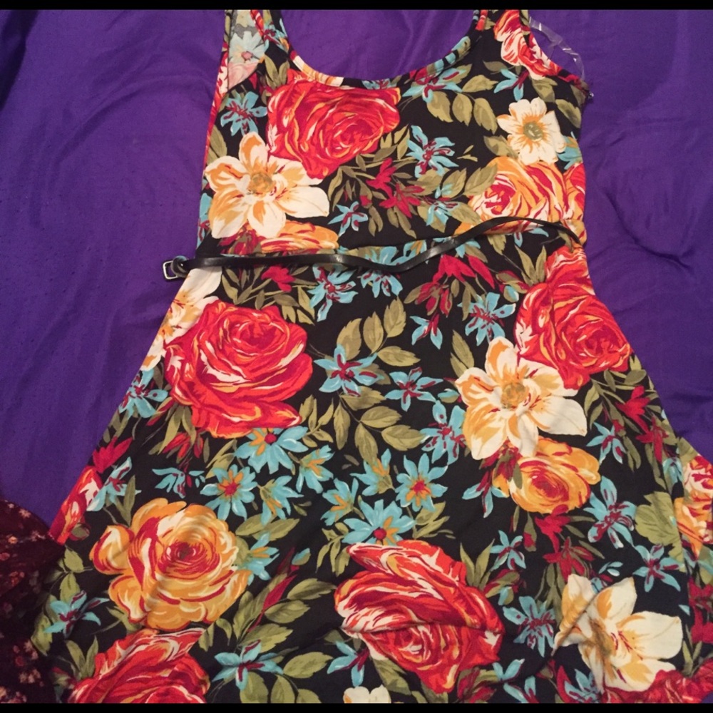 Floral print dress