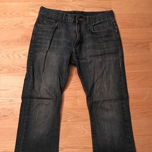 Calvin Klein dark boot cut jeans men's 31