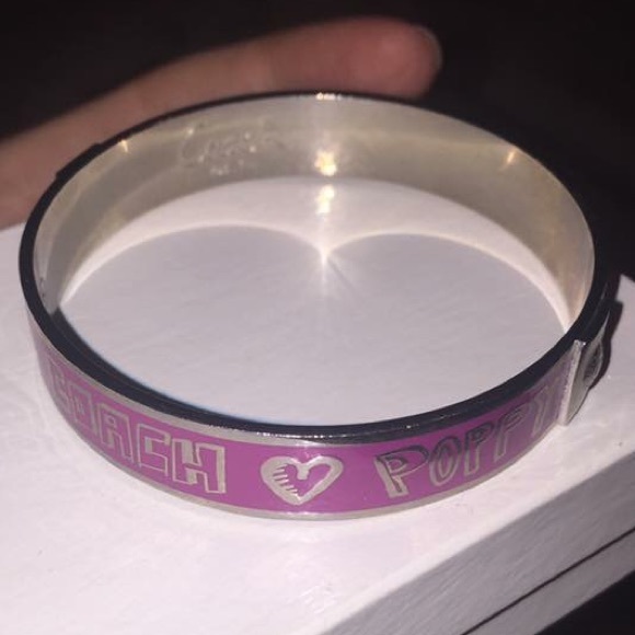 Purple Coach Poppy Bangle Bracelet - Picture 2 of 3