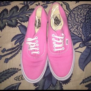 PINK VANS!! Worn a couple times! 💞