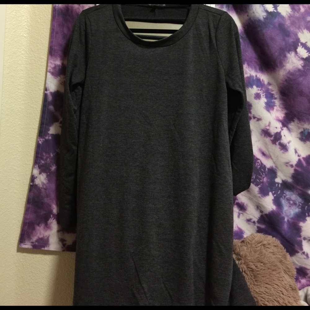 Charlotte Russe grey shift dress