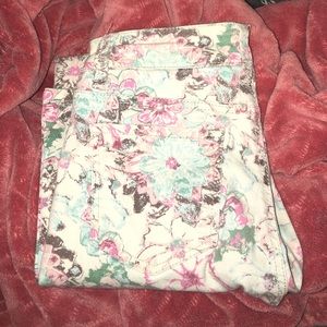 Floral Skinny jeans!!