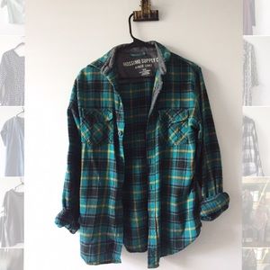blue flannel