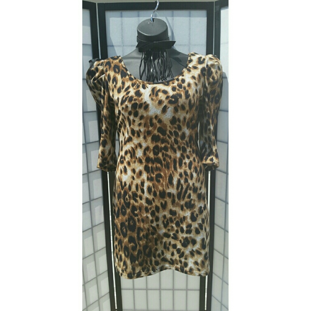 C - Sport Leopard Print Mini Dress