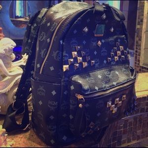 Mcm stark M stud medium size backpack