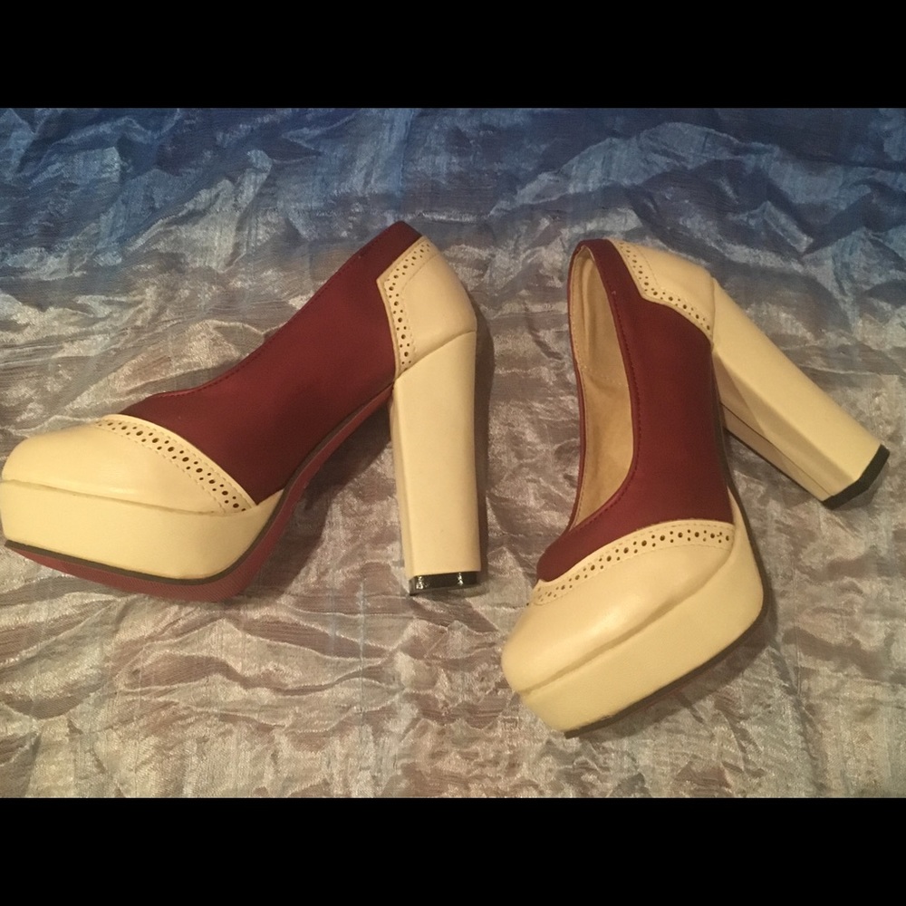 Retro platform heels