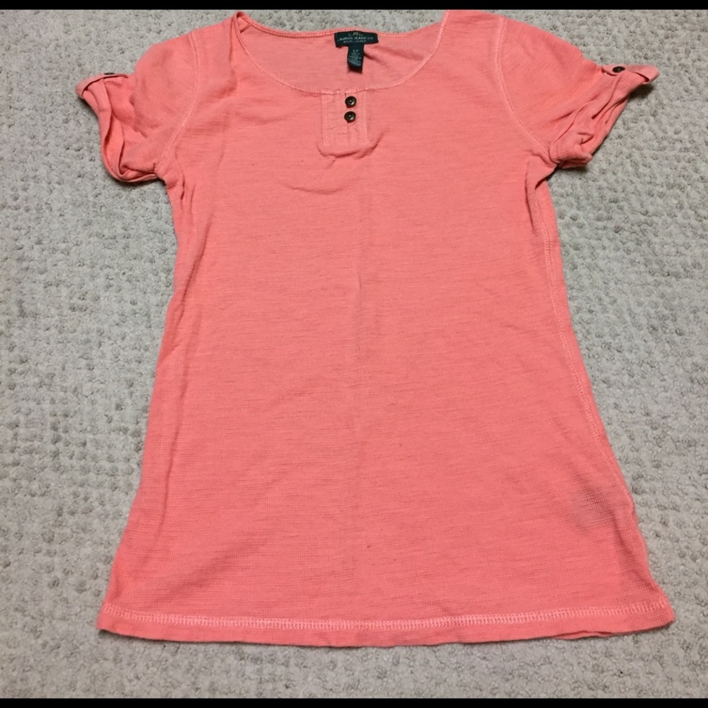 Orange Ralph Lauren top .