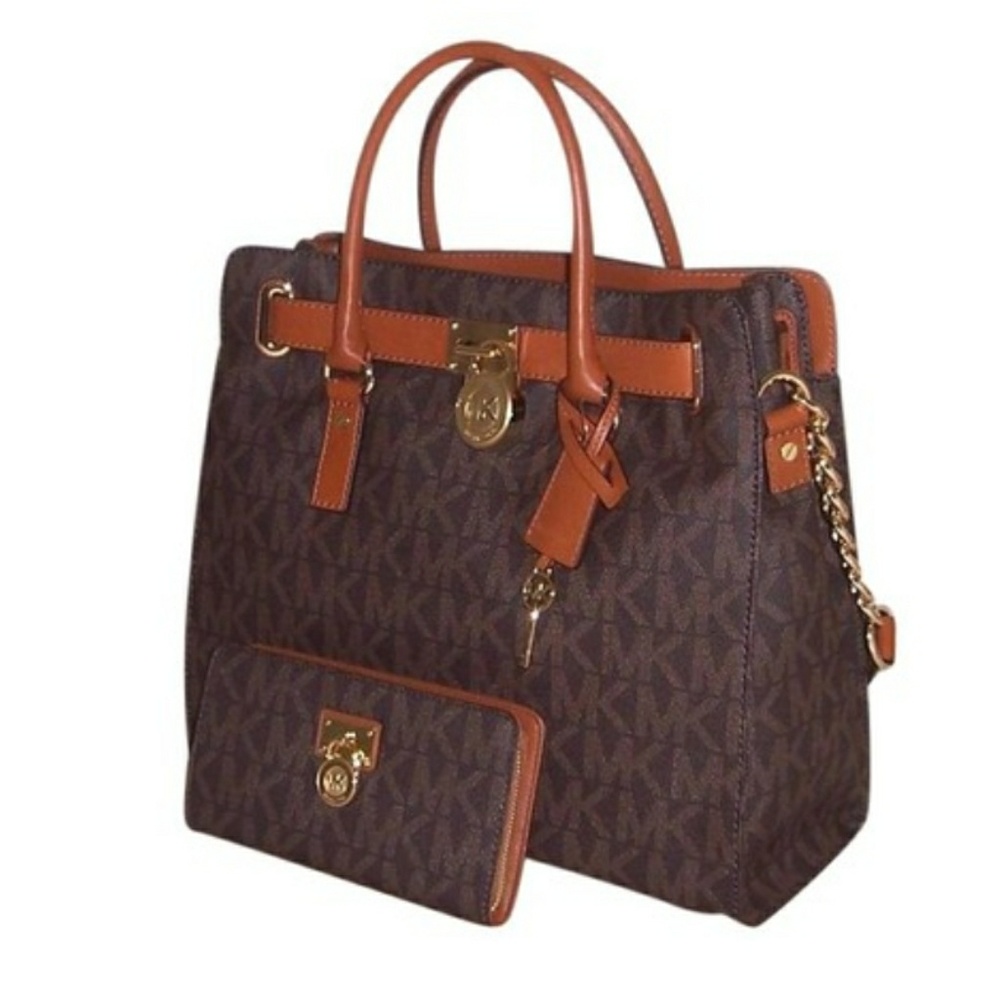 Michael Kors Hamilton Large Logo Satchel/Wallet