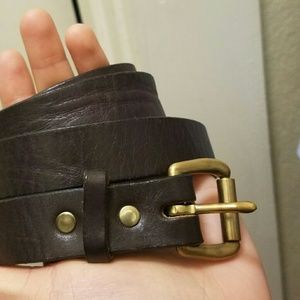 1" Brown Filson Leather Belt