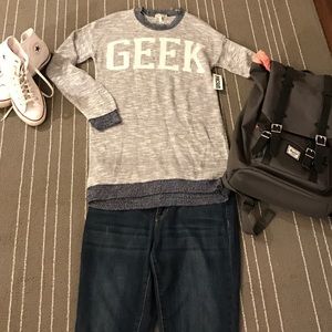 NWT Geek sweater