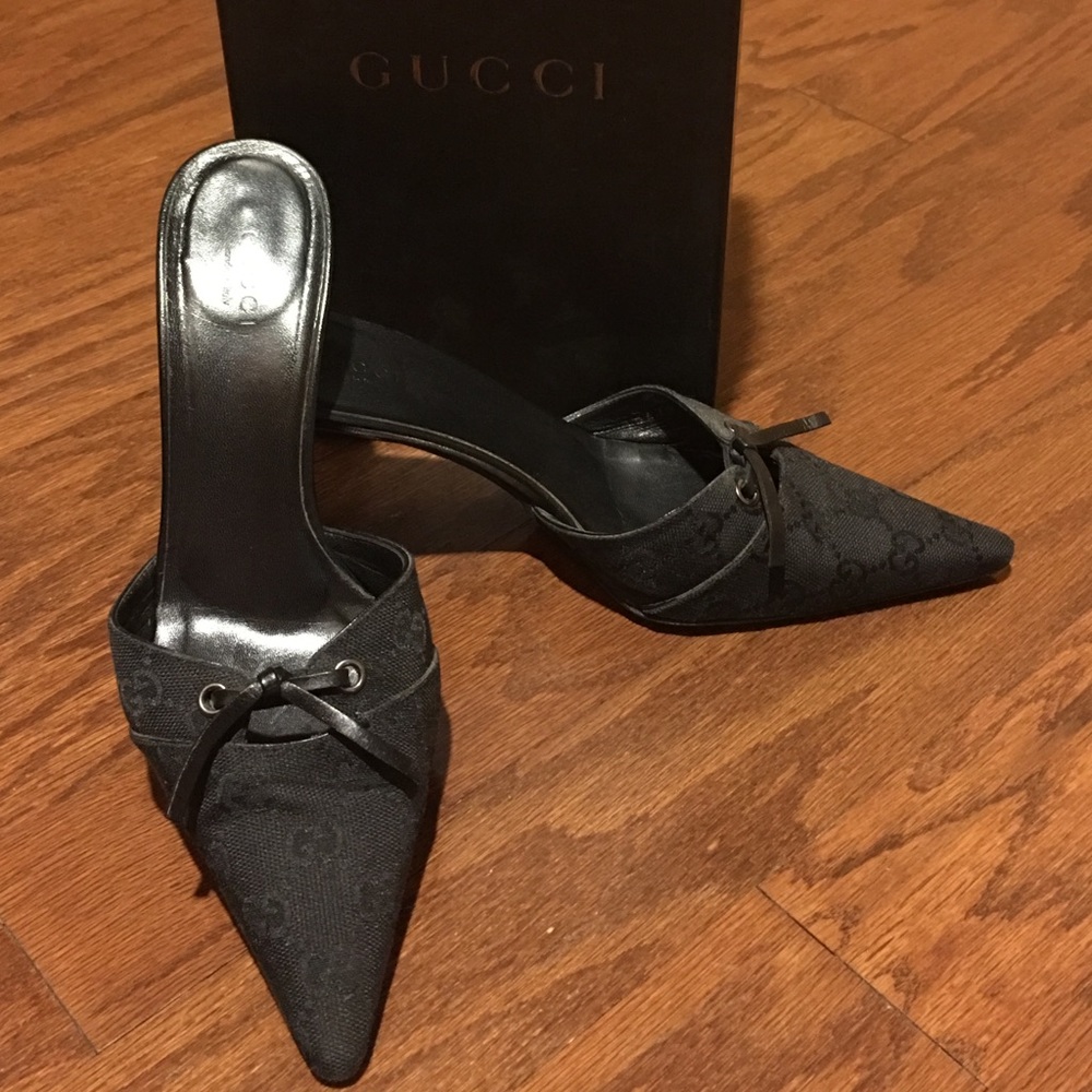 Gucci kitten heel mules